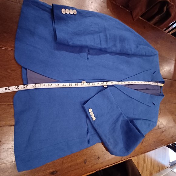 Ralph Lauren / Lord and Taylor Bright Blue Quality Cotton Sport Jacket - Picture 7 of 11